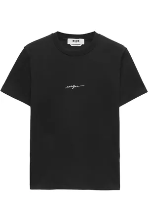 Msgm Logo-print cotton T-shirt