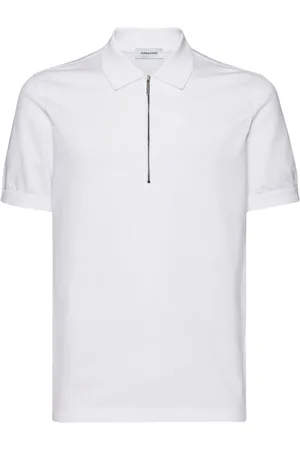 Salvatore Ferragamo Half-zip cotton polo shirt