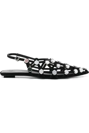The Attico Grid slingback sandals