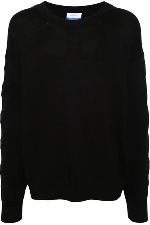 OFF-WHITE 3D Diag ribbed-knit jumper