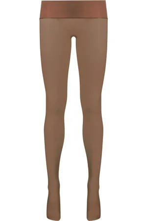 MAISON CLOSE Logo-intarsia semi-sheer tights