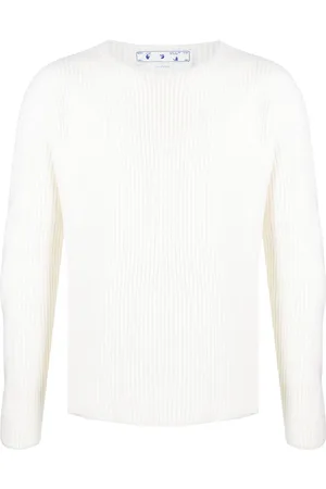 OFF-WHITE Ribbed-knit crew-neck jumper