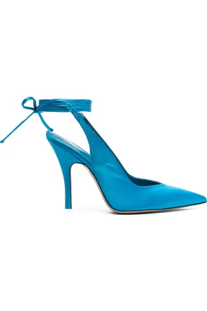 The Attico Ankle-tied leather pumps