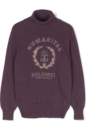 Brunello Cucinelli Humanitas Solomei intarsia-knit cashmere jumper