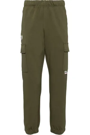 A Bathing Ape Logo-patch cargo track pants