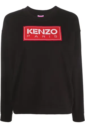 Kenzo Logo patch crew-neck sweatshirt
