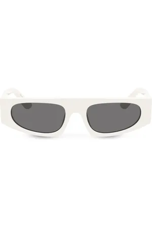 Dolce & Gabbana DG Crossed rectangle-frame sunglasses