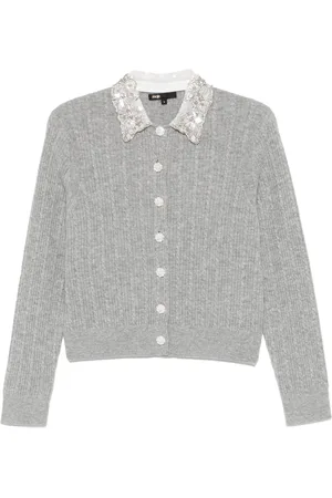 Maje Embellished-collar cardigan