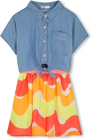 Billieblush Denim knot dress