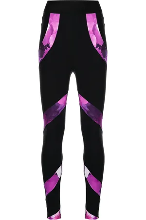 Marchesa Notte High-waisted abstract-print leggings