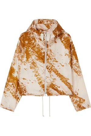Jil Sander Abstract-pattern hooded jacket
