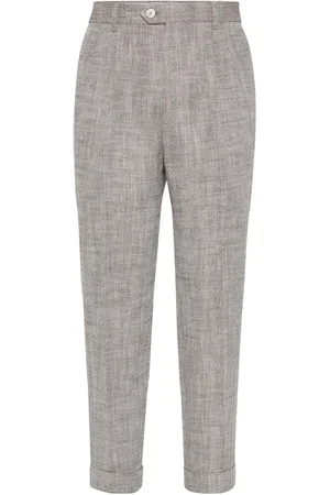 Brunello Cucinelli Chevron tailored trousers