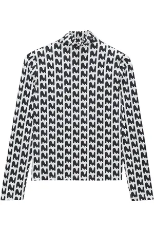 Msgm Logo-print high-neck T-shirt