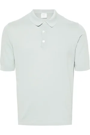 ELEVENTY Fine-ribbed cotton polo shirt