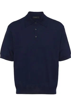 Prada Drop-shoulder cotton polo shirt