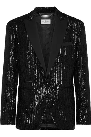 Philipp Plein Embroidered lurex blazer