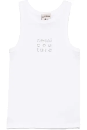 SEMICOUTURE Logo-embellished tank top