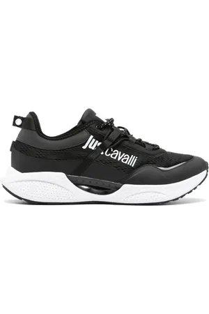 Roberto Cavalli Logo-print panelled sneakers