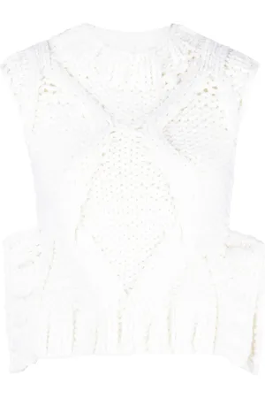Fabiana Filippi Sleeveless wool knitted top