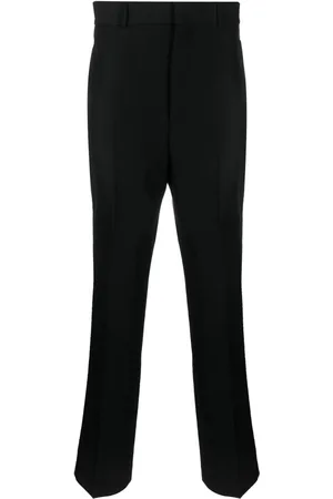 Palm Angels Stripe-detail cotton tailored trousers