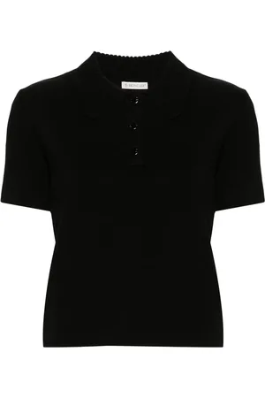 Moncler Logo-appliqu?? polo sweater