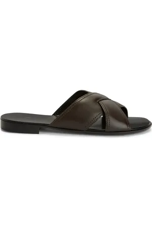 Giuseppe Zanotti Flavio crossover leather slides