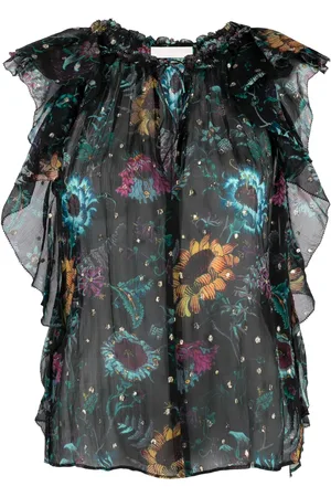 ULLA JOHNSON Dominique floral-print top