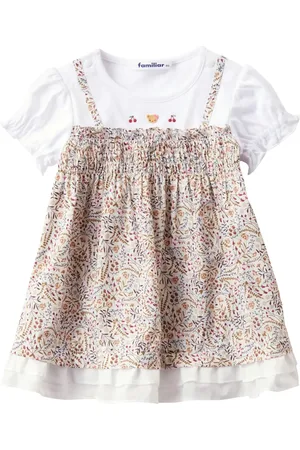 Familiar Floral-print layered dress