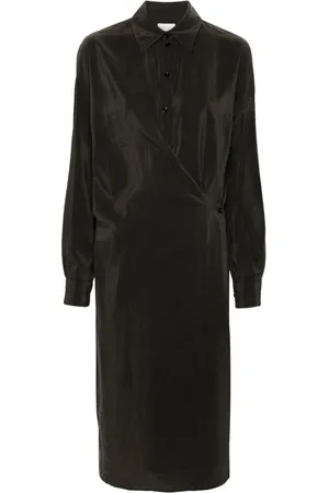 LEMAIRE Asymmetric midi shirtdress