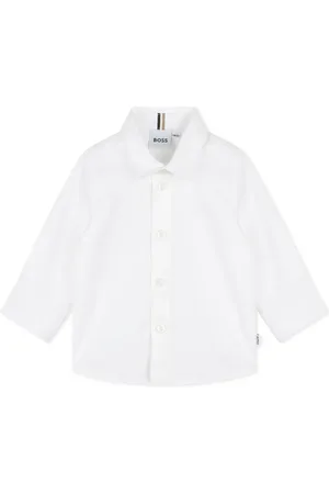 HUGO BOSS Logo-embroidered cotton shirt