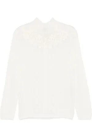 Twin-Set Lace-detail sweater