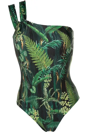 Lygia & Nanny Miusha leaf-print swimsuit