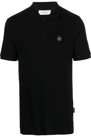 Philipp Plein Logo_patch short-sleeved polo shirt