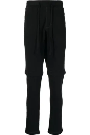 GREG LAUREN Drawstring cotton track pants