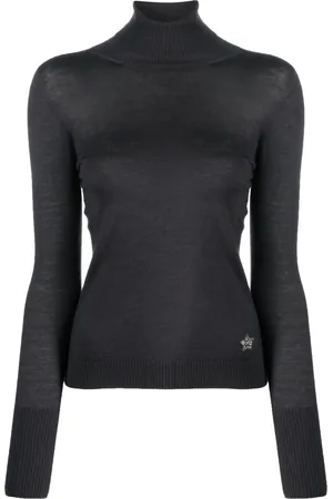 LORENA ANTONIAZZI Crystal-embellished star-logo jumper