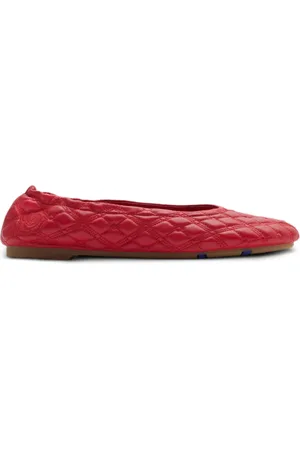 Burberry Sadler leather ballerina shoes