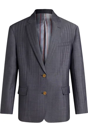 Etro Logo-engraved buttons oversized jacket