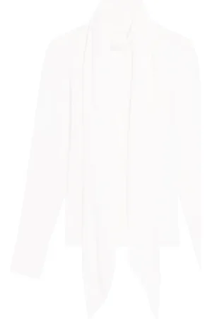 Helmut Lang Scarf-detail silk blouse
