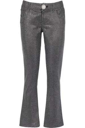 Balmain Rhinestone-embellished bootcut jeans