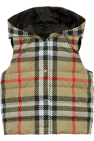 Burberry Reversible check-pattern hooded gilet