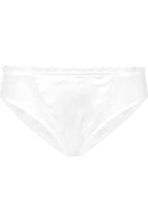 Dolce & Gabbana Ruffle-trim stretch-silk briefs
