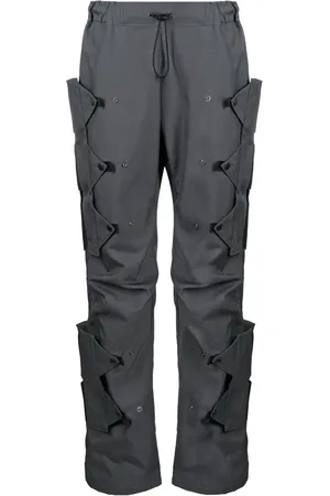 Olly Shinder Doppelcroc press-stud panel trousers