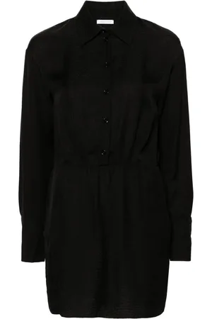 Patrizia Pepe Textured mini shirt dress