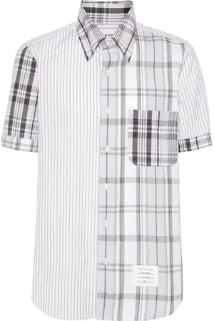 Thom Browne Mix-pattern cotton shirt