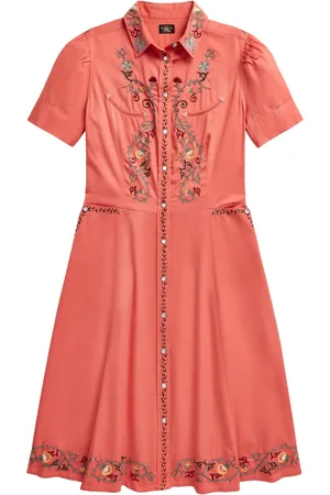 Ralph Lauren Floral-embroidery shirtdress