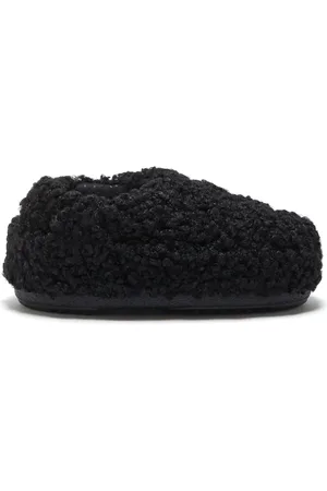 Moon Boot Faux-curly-fur slippers