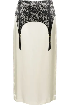 Moschino Lingerie-print midi skirt