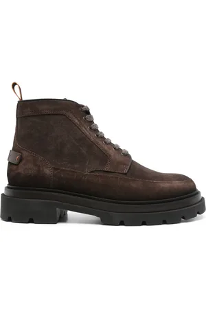 santoni Suede hiking boots