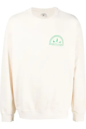 Sporty & Rich Fitness Group logo-print sweatshirt