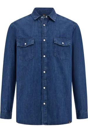 Boggi Milano Cotton denim overshirt